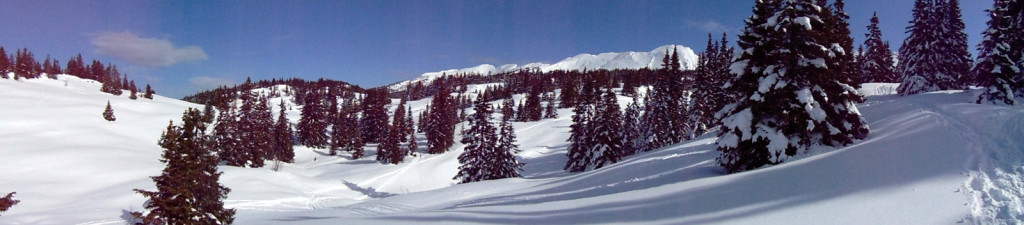 le plateau du Vercors enneigé